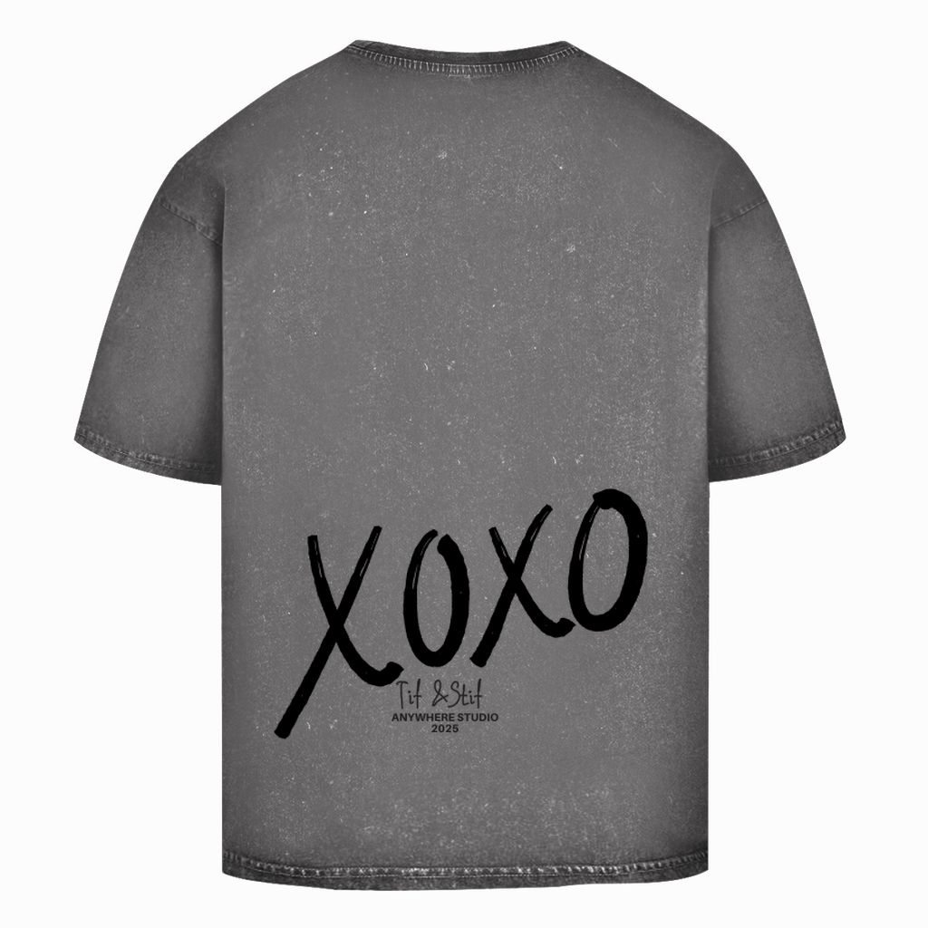 Oversize Washed T-Shirt XOXO