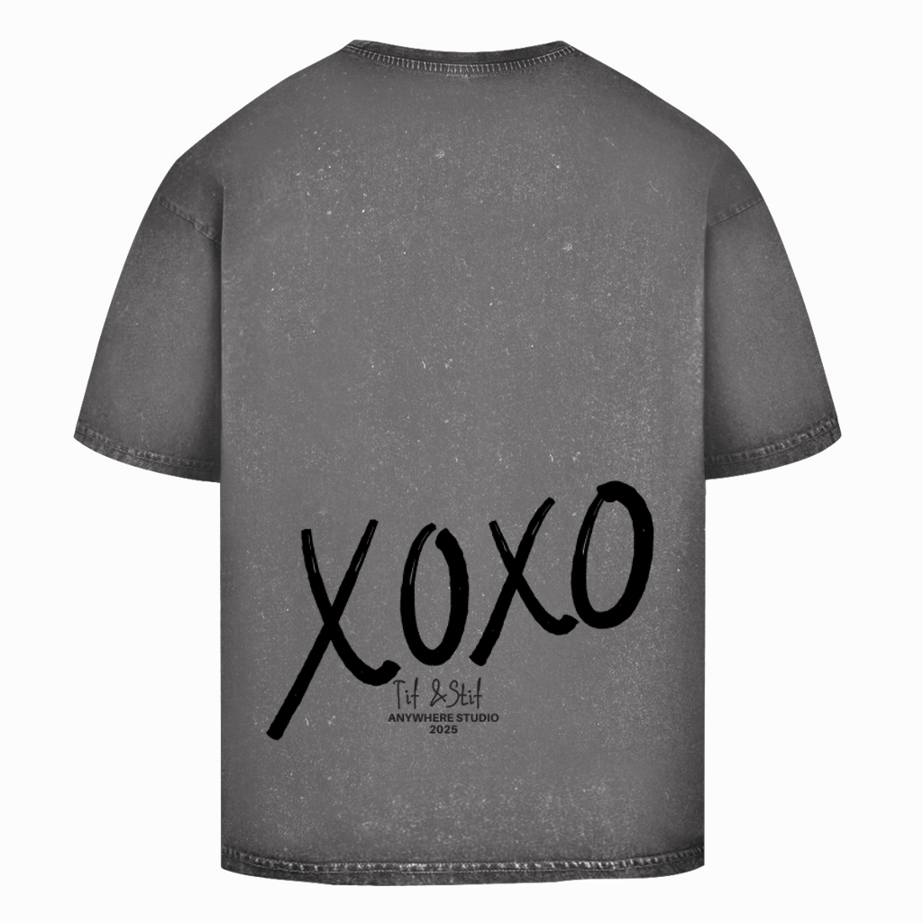 Oversize Washed T-Shirt XOXO