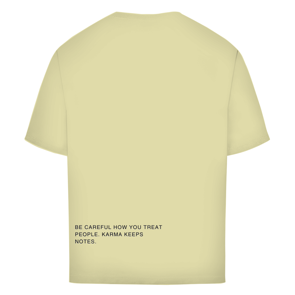Oversize T-Shirt Karma keeps Notes
