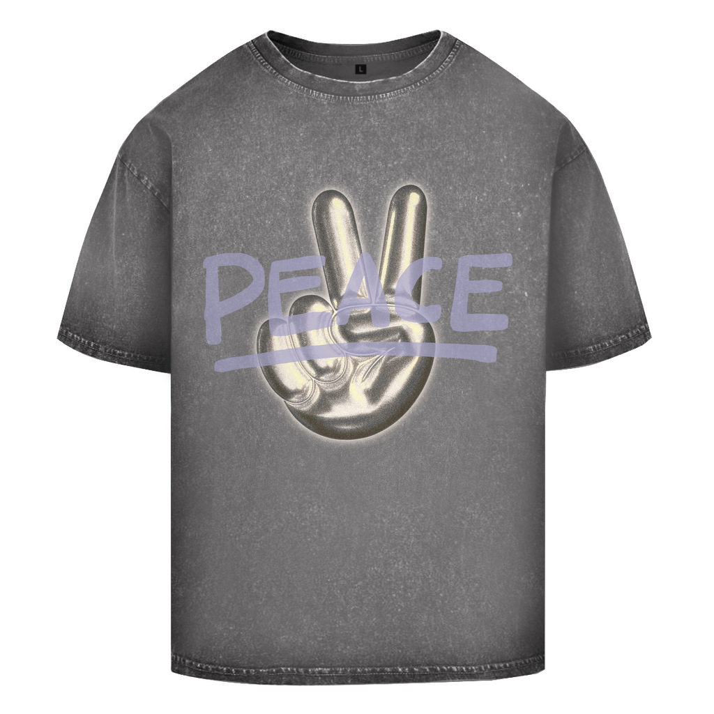 Oversize Washed T-Shirt Peace