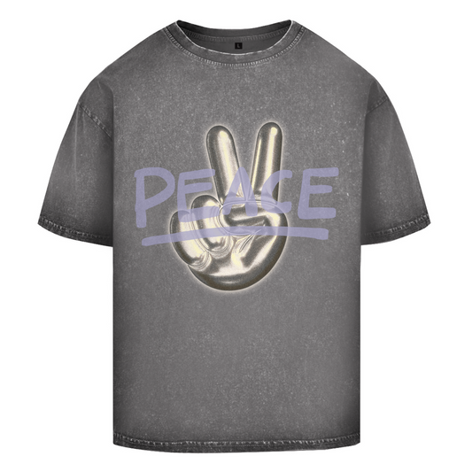 Oversize Washed T-Shirt Peace